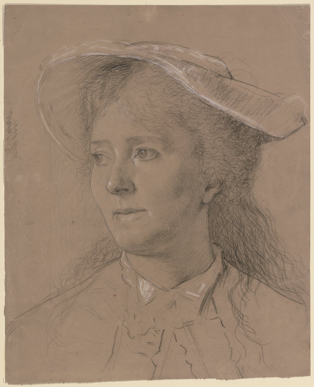 Retrato de Luise Scholderer de Otto Scholderer