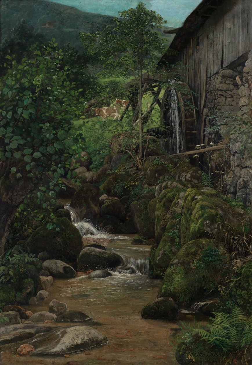 Molino de la Selva Negra en Kirnbach cerca de Schiltach de Otto Scholderer