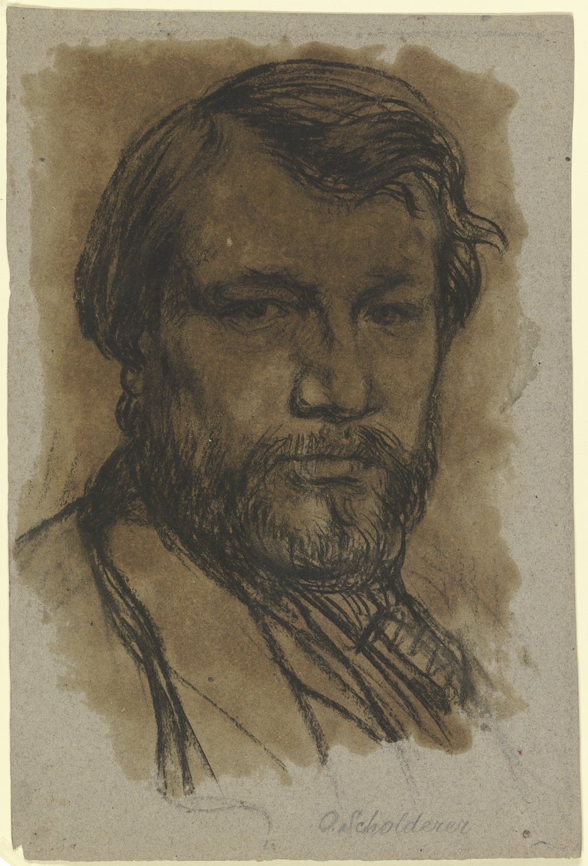 Autorretrato del artista de Otto Scholderer