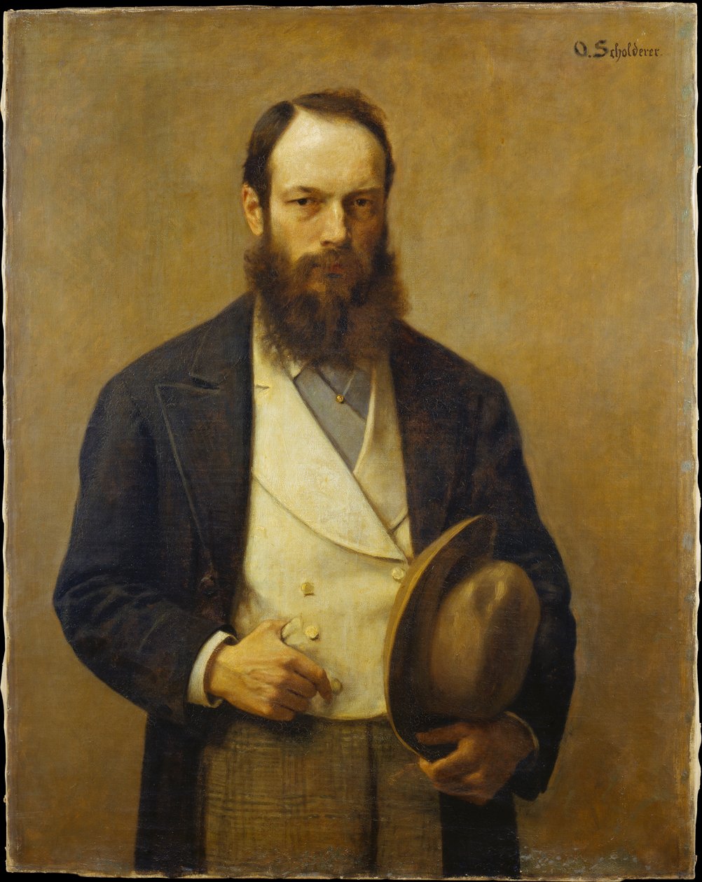 Autorretrato de Otto Scholderer
