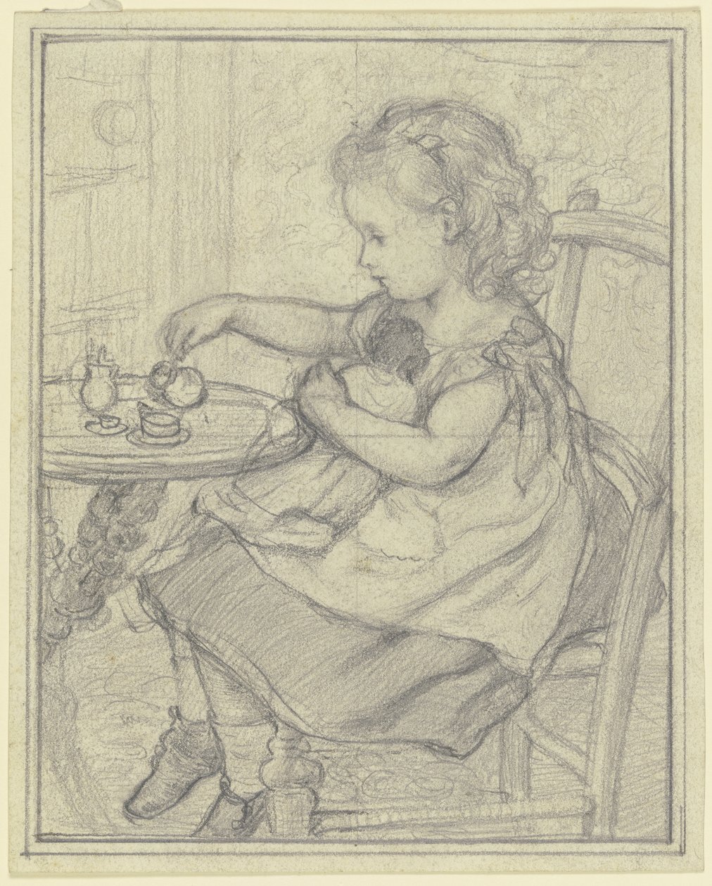 «Té con Püppi» de Otto Scholderer