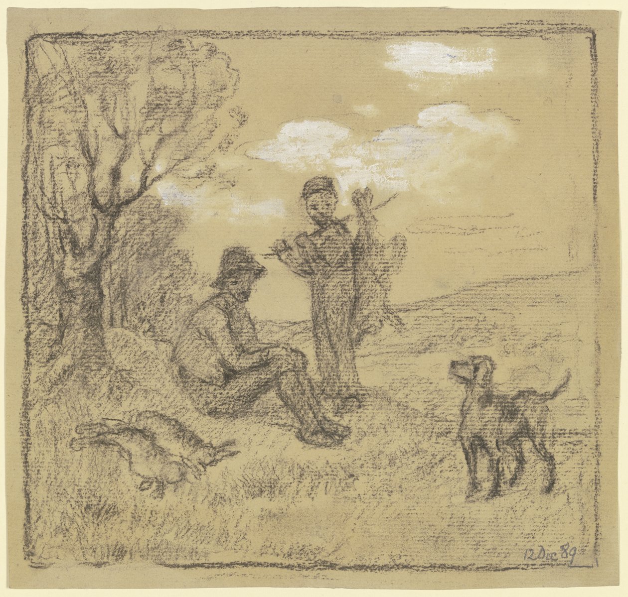 El joven cazador furtivo de Otto Scholderer