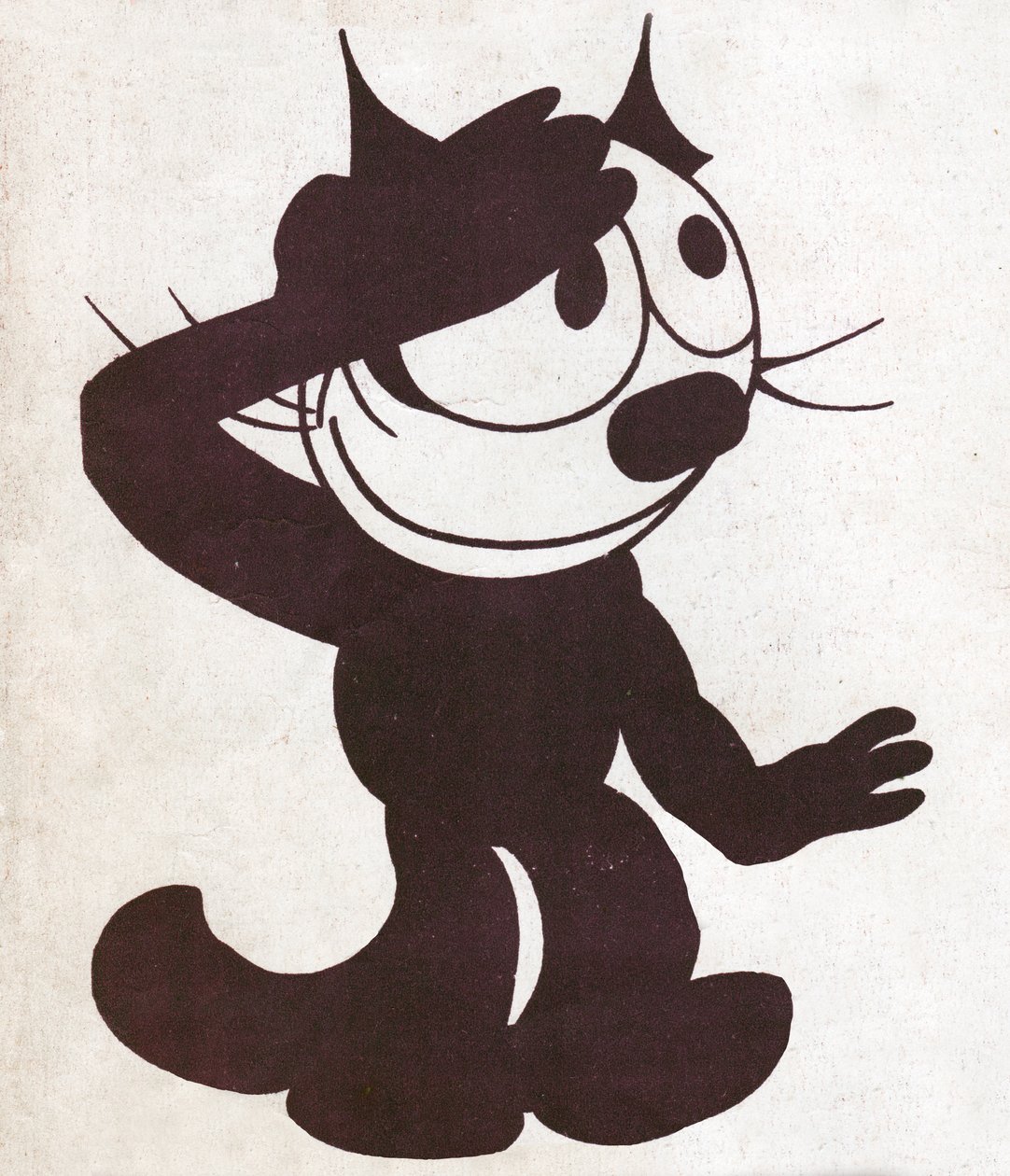 El gato Félix. El gato Félix (ilustración, alrededor de 1930) de Otto and Sullivan Pat Messmer