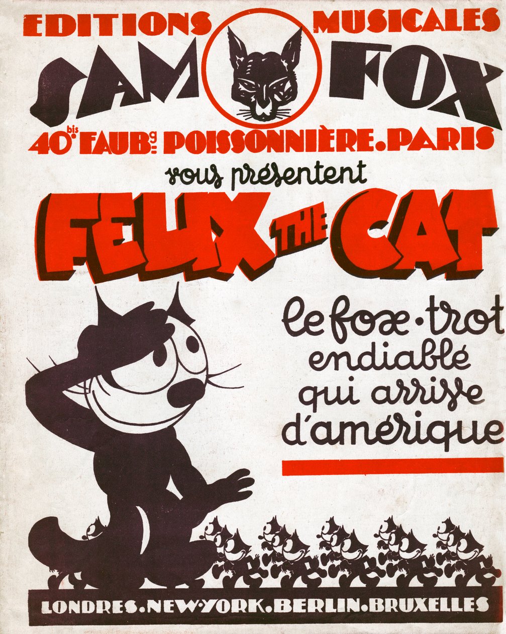 El gato Félix. (grabado, alrededor de 1930) de Otto and Sullivan Pat Messmer