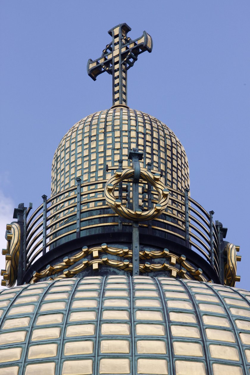 Am Steinhof (La iglesia de San Leopoldo) - cúpula de la iglesia, Viena, Austria de Otto Wagner