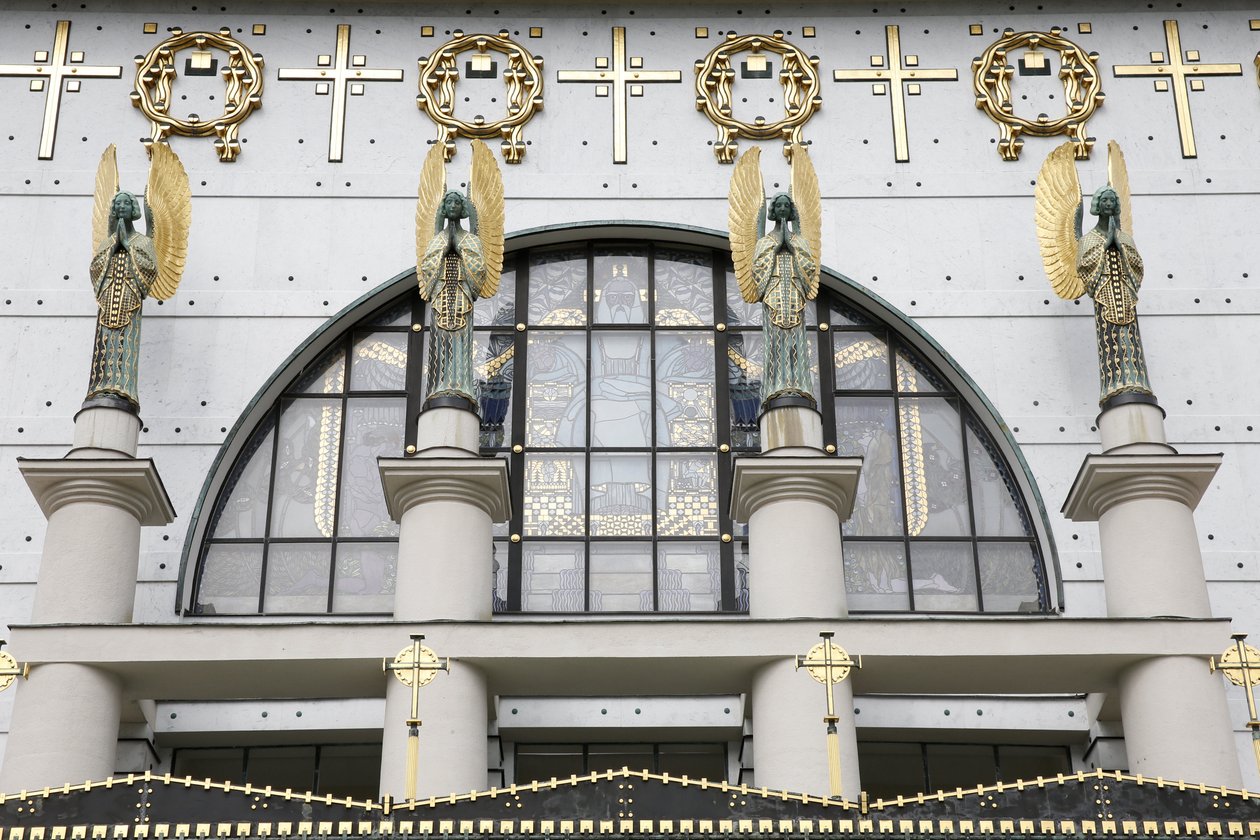 Iglesia Am Steinhof (iglesia Leopld) diseñada por Otto Wagner, Viena, Austria de Otto Wagner