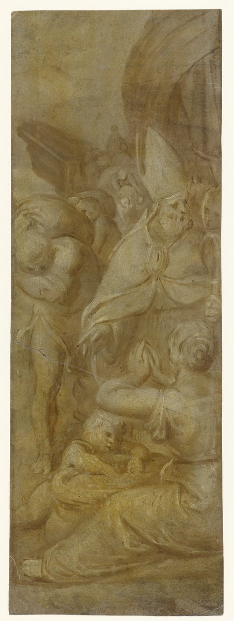 San Nicolás salva a la ciudad de Myra de la hambruna de Otto van Veen
