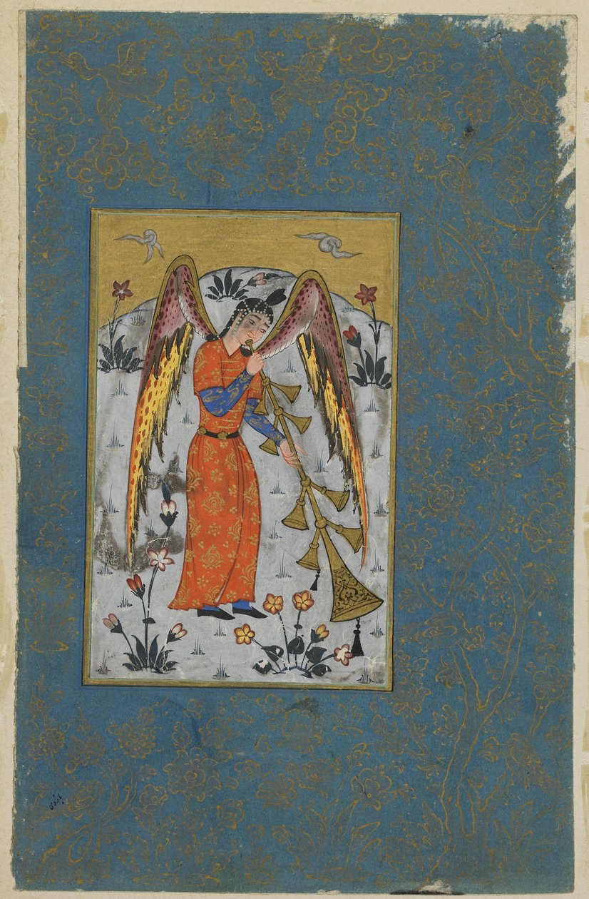 El ángel Israfil, c.1580-90 de Ottoman School