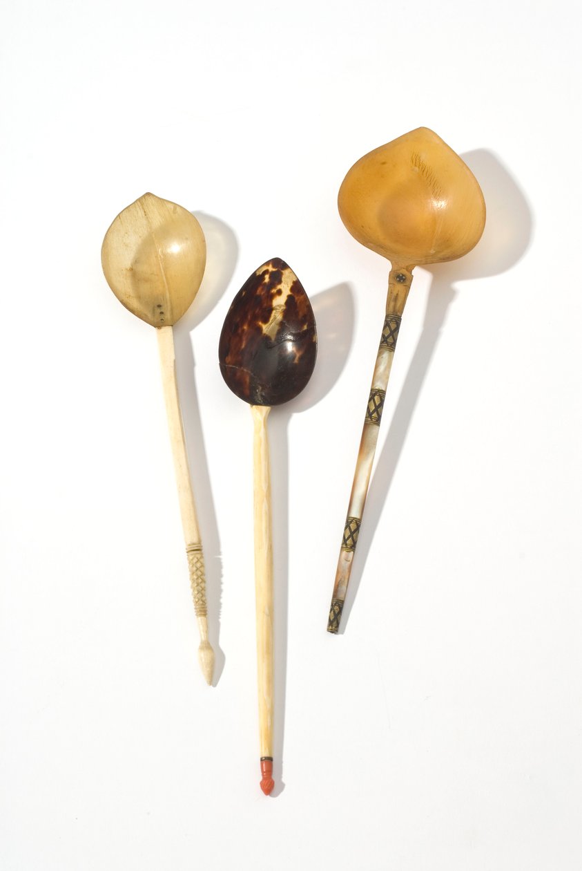 Tres cucharas otomanas del siglo XVIII (Sherbat) de Ottoman School