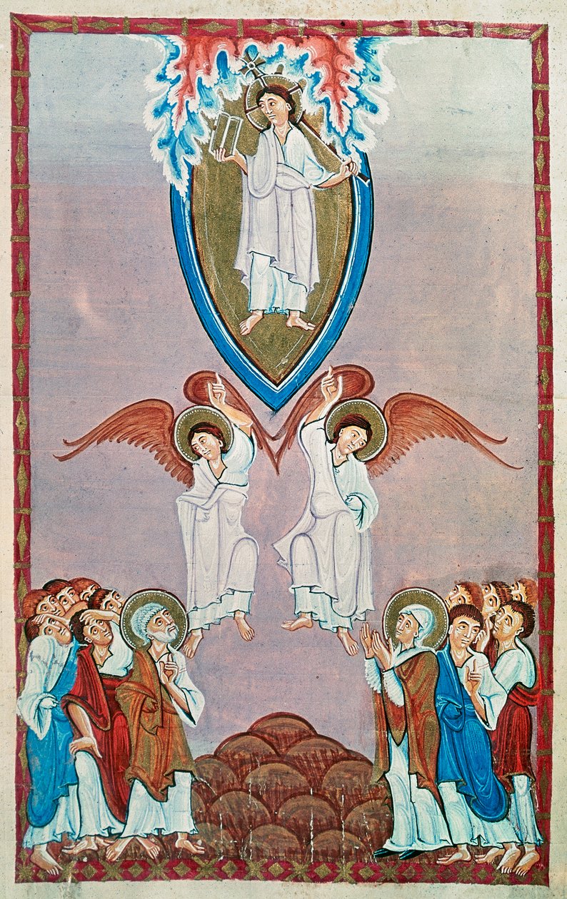 Ms 91 f.96 Ascensión de Ottonian