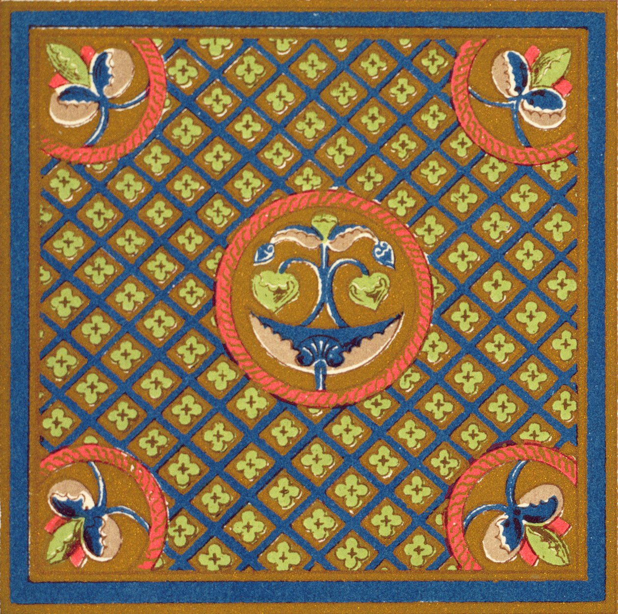 Borde de un manuscrito en el Museo Británico, Capítulo VII, placa XXIX de 