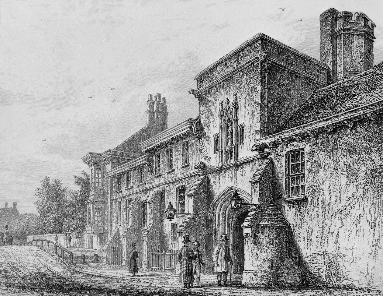Puerta del Colegio y Logia del Guardián Winchester, c.1830 de Owen Brown Carter