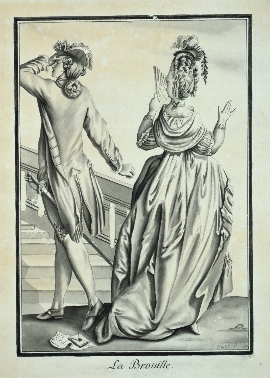 La disputa (La querella) 1771 de P. Boitet