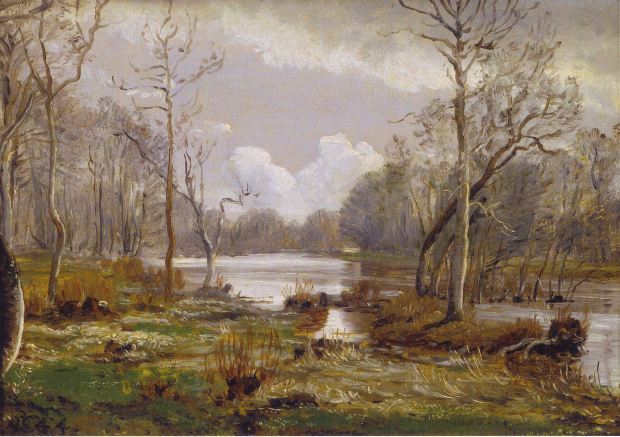 Inundación del Suså, Herlufsholm de P. C. Skovgaard