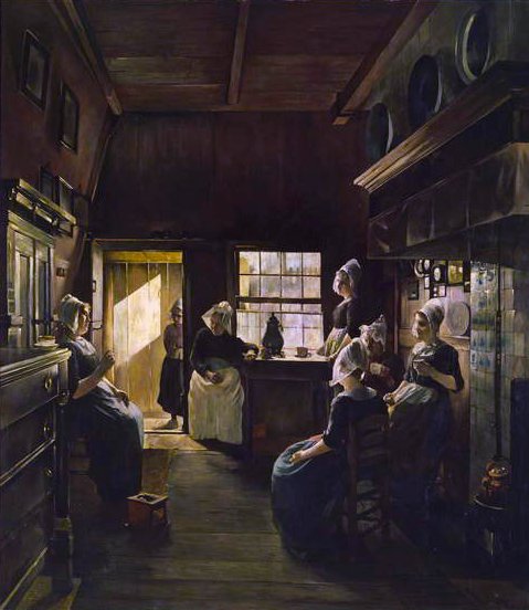 Conversación, 1888 de P. Weimar