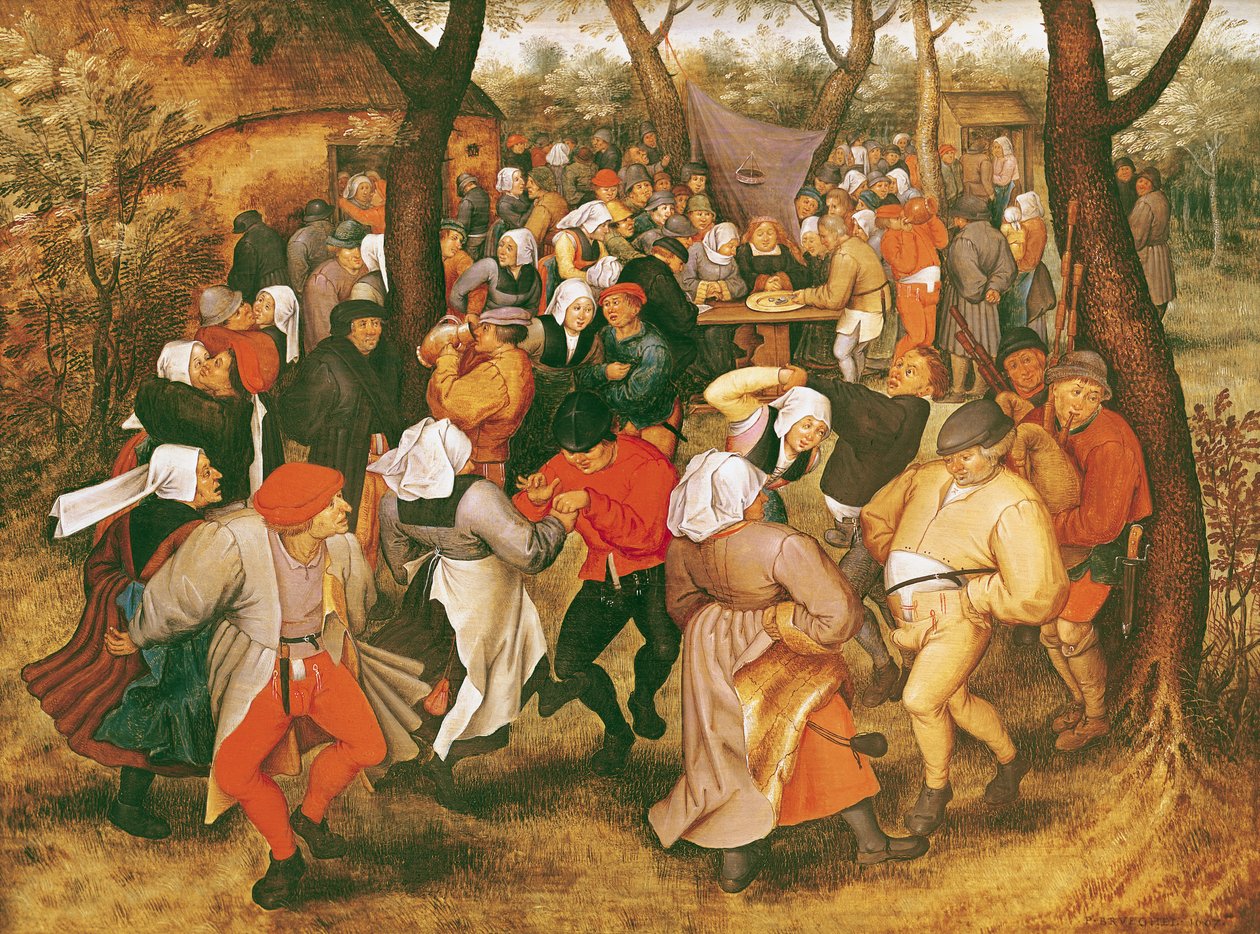 El baile de la boda, 1607 de Pieter Brueghel the Younger