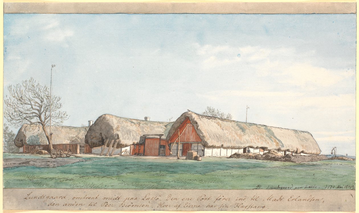 Lundsgaard aproximadamente en el centro de Læsø de P.C. Skovgaard