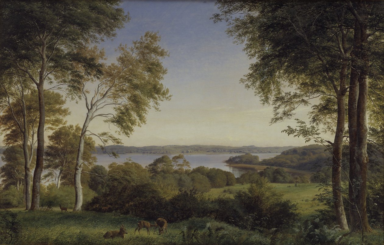 Vista sobre el lago Skarre de P.C. Skovgaard