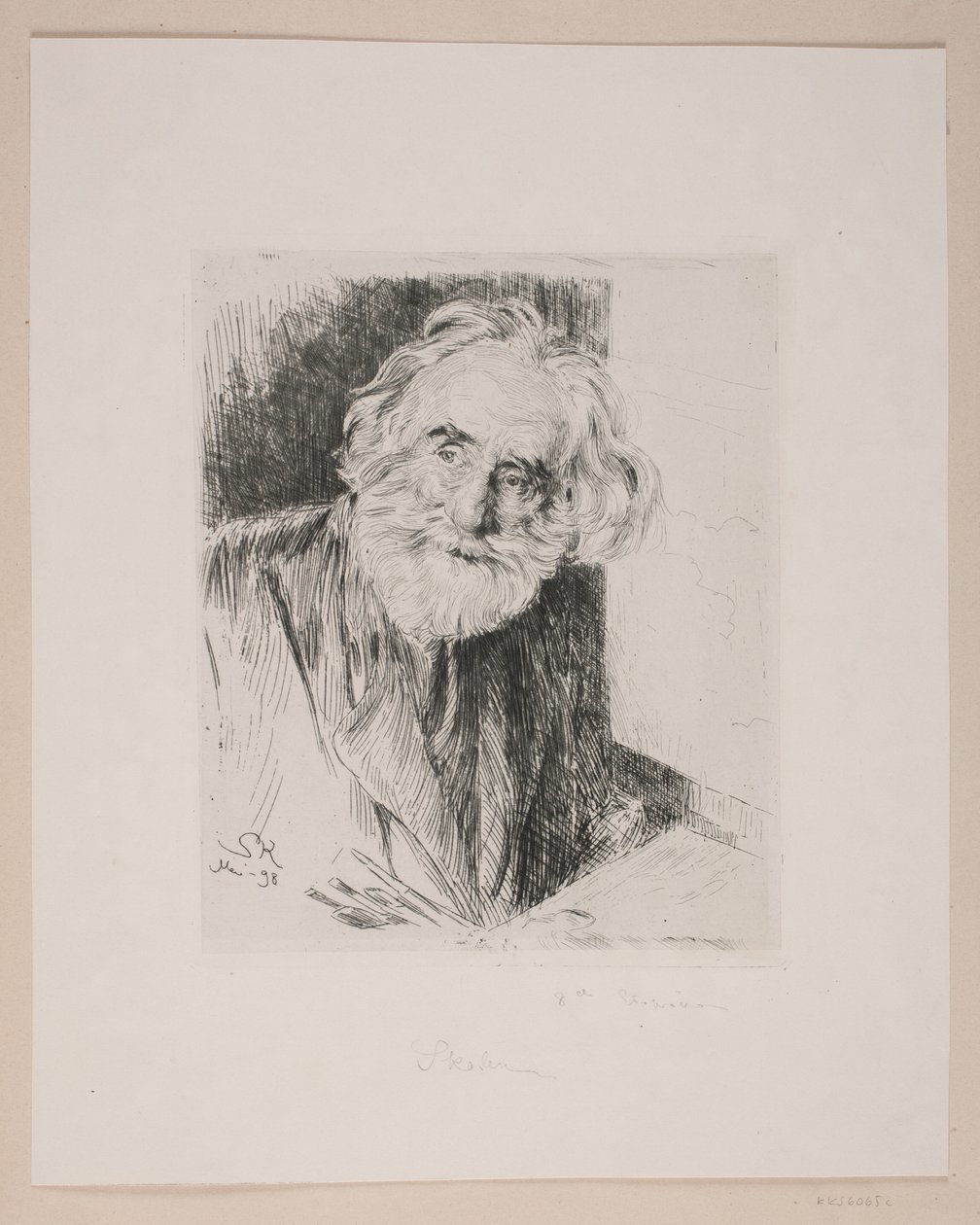 Retrato de Vilhelm Kyhn de Peder Severin Krøyer