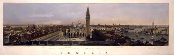 Vista de la Plaza de San Marcos, Venecia, grabado por F. Citerrio de P. (after) Majocchi