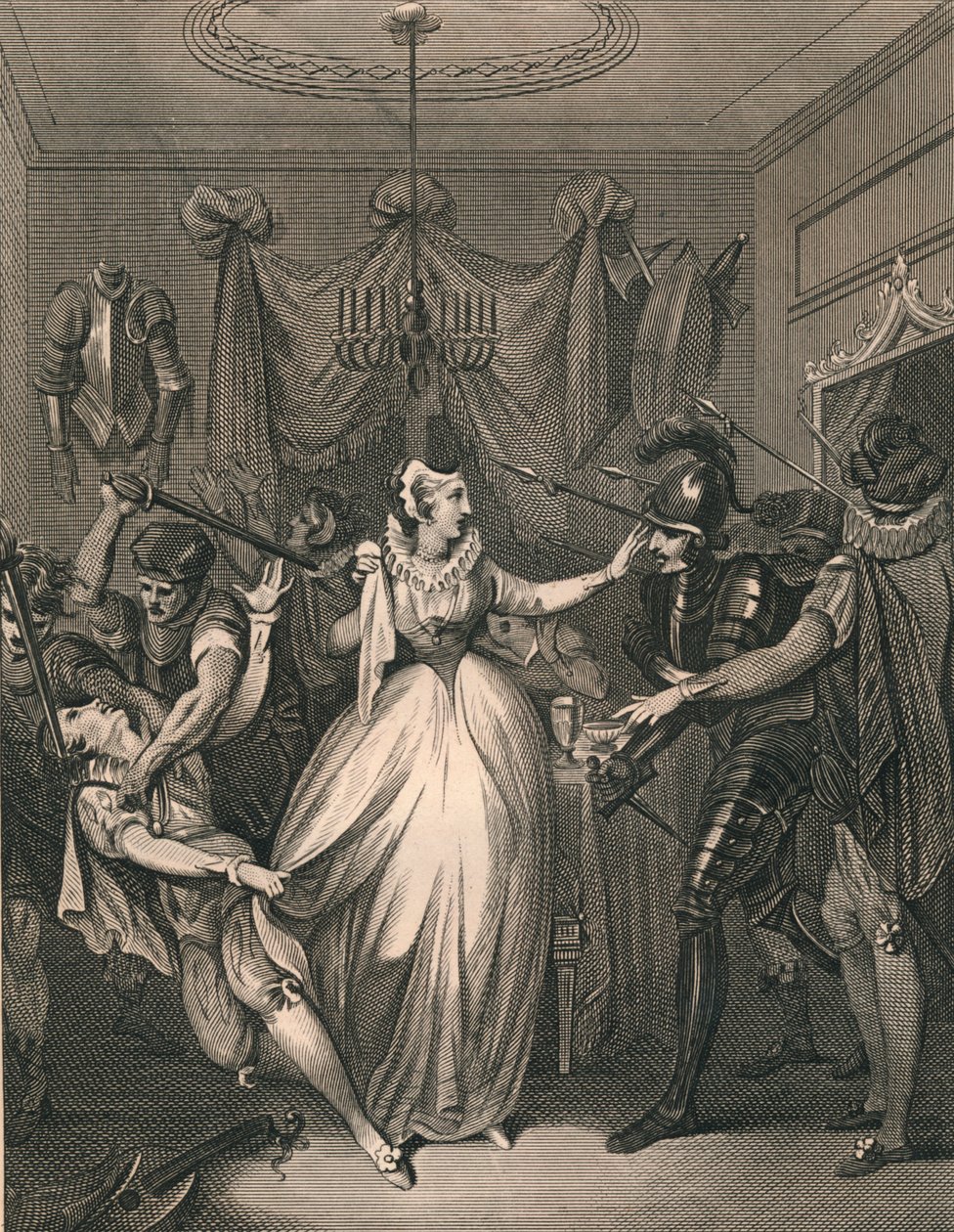 La Muerte de Rizzio, 1566, 1794-1812 de P Rothwell