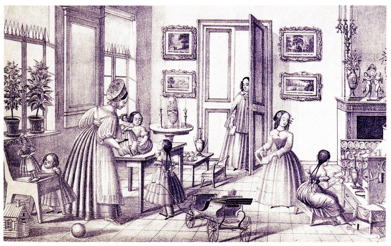 Habitación de niños, principios del siglo XIX de P. Vdovichev
