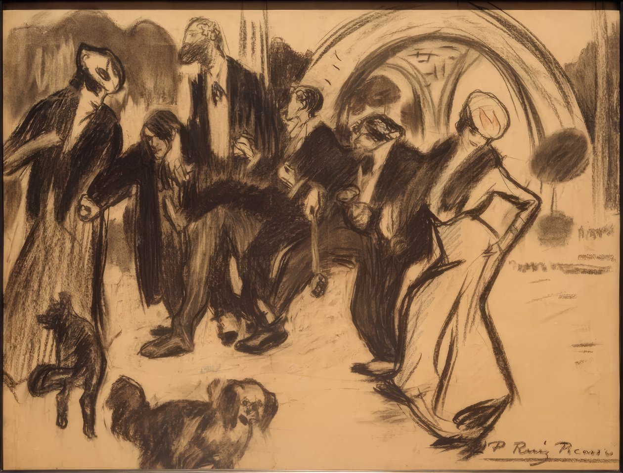 Salida de la exposición universal de Pablo Picasso