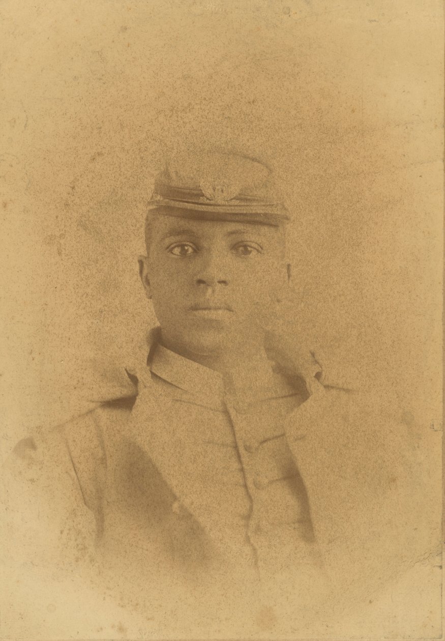 Tarjeta de Gabinete del Coronel Charles Young como Cadete en West Point de Pach Bros
