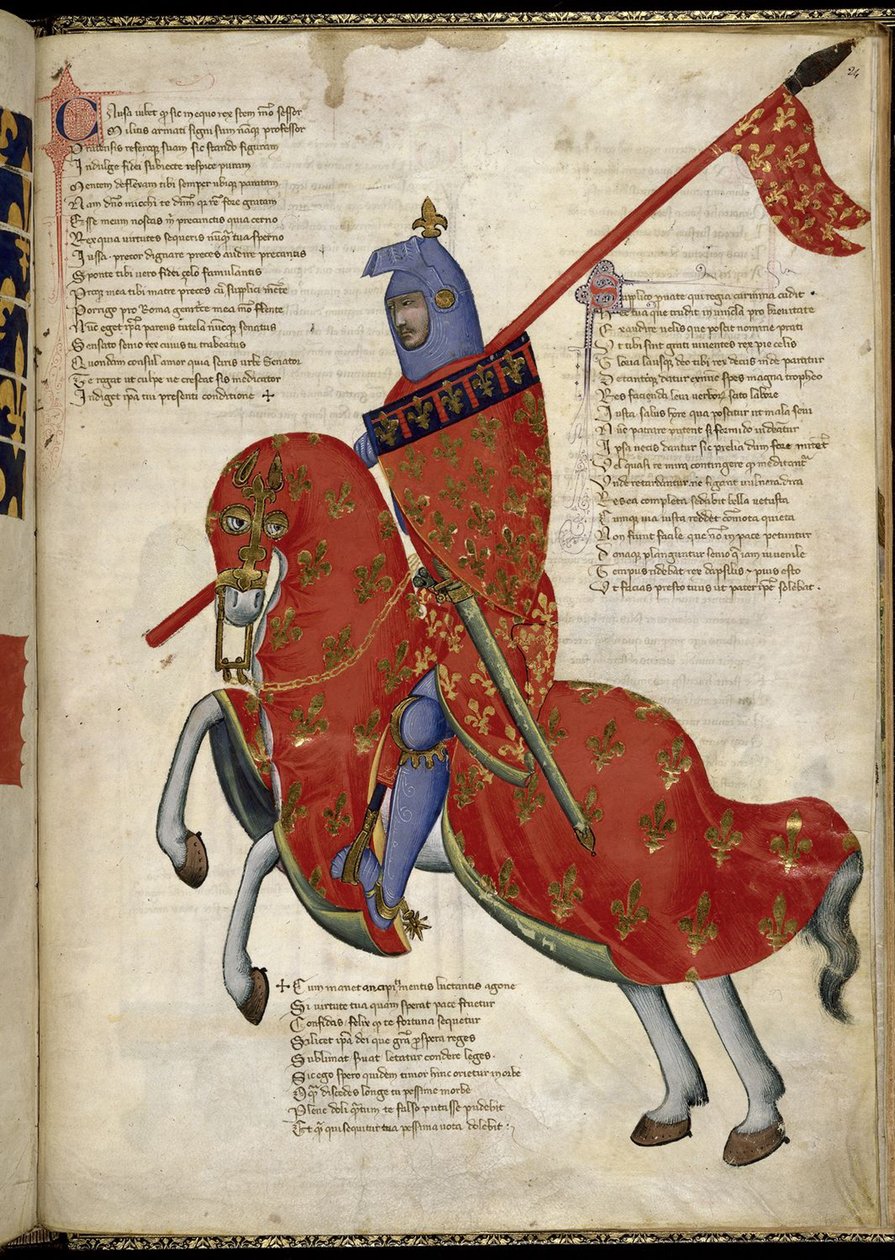 Un caballero de Prato, de Regia Carmina por Convenevole da Prato de Pacino di Buonaguida