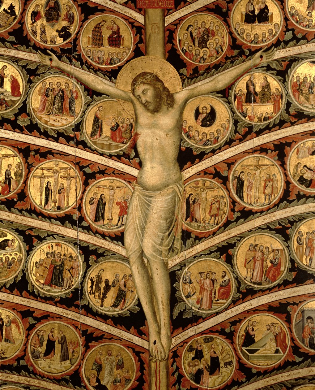 El árbol de la vida (detalle) de Pacino di Buonaguida
