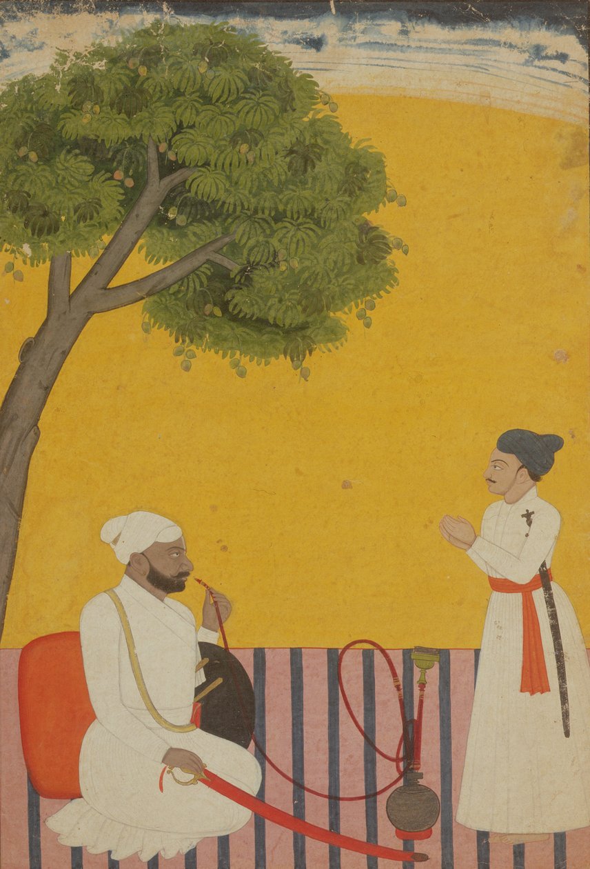 Retrato de un príncipe, Jammu, Cachemira, 1760 de Pahari School