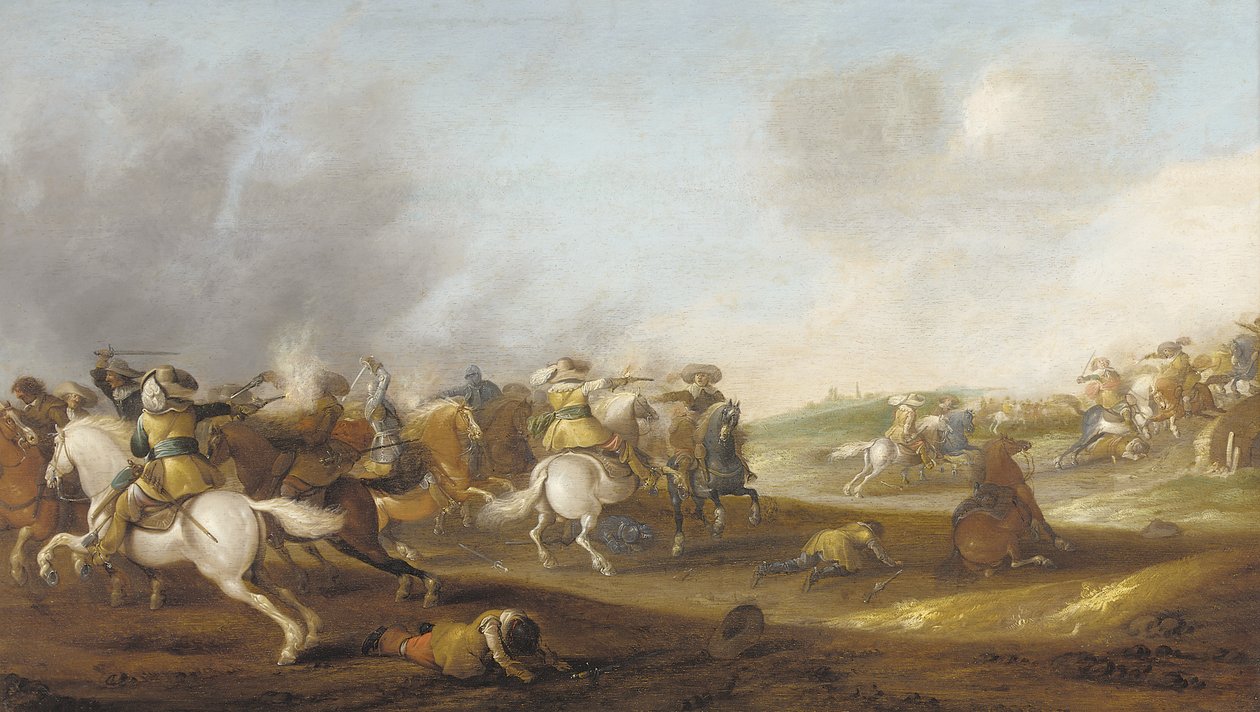 Una escaramuza de caballería de Palamedes Palamedesz