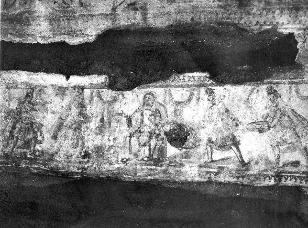 Adoración de los Magos (pintura mural) de Paleo Christian