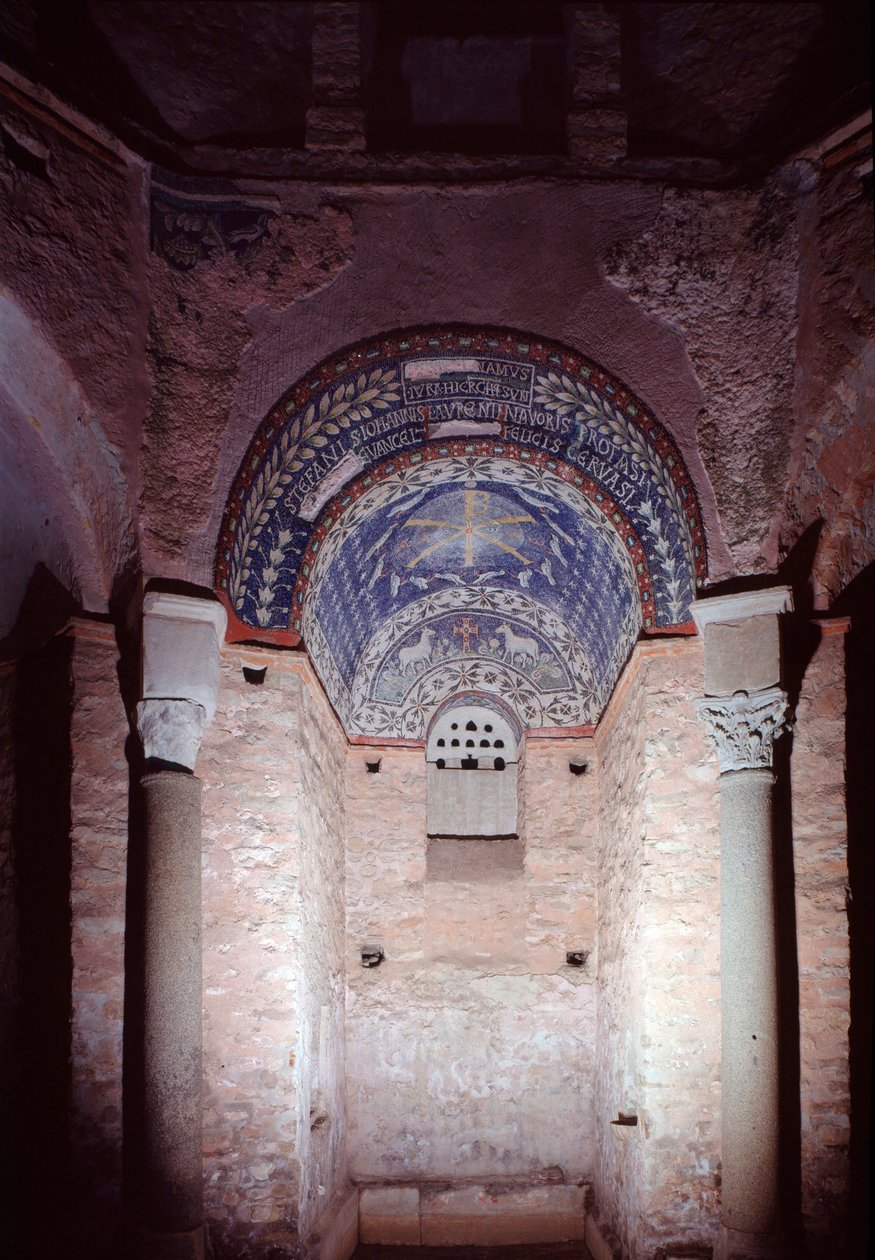 Nicho con mosaico, siglo V-VI de Paleo Christian