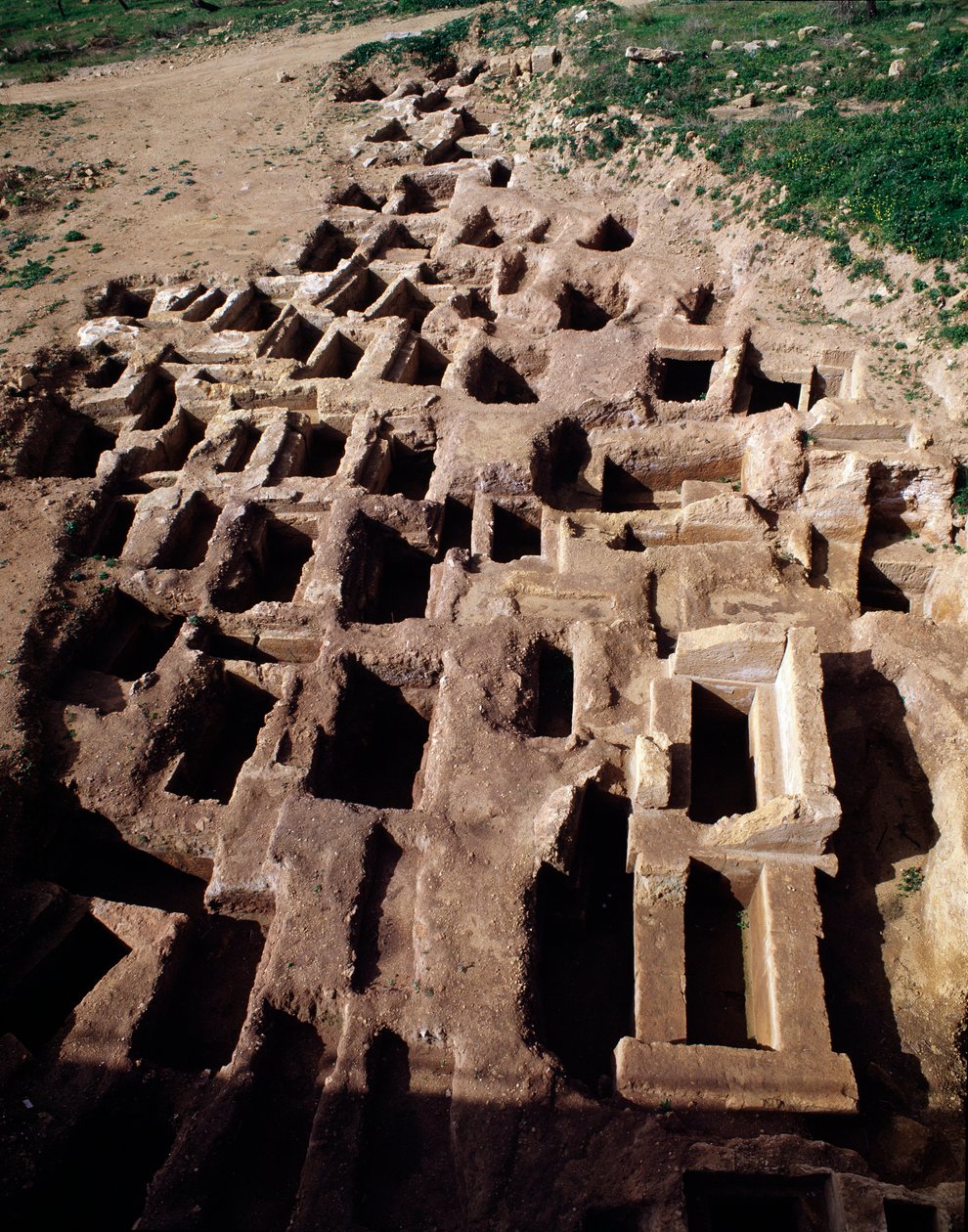 Vista de la necrópolis paleocristiana, siglo IV de Paleo Christian