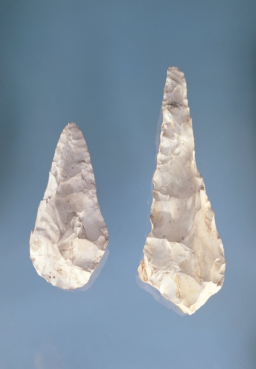 Hojas de doble filo, Período Achelense Inferior de Paleolithic