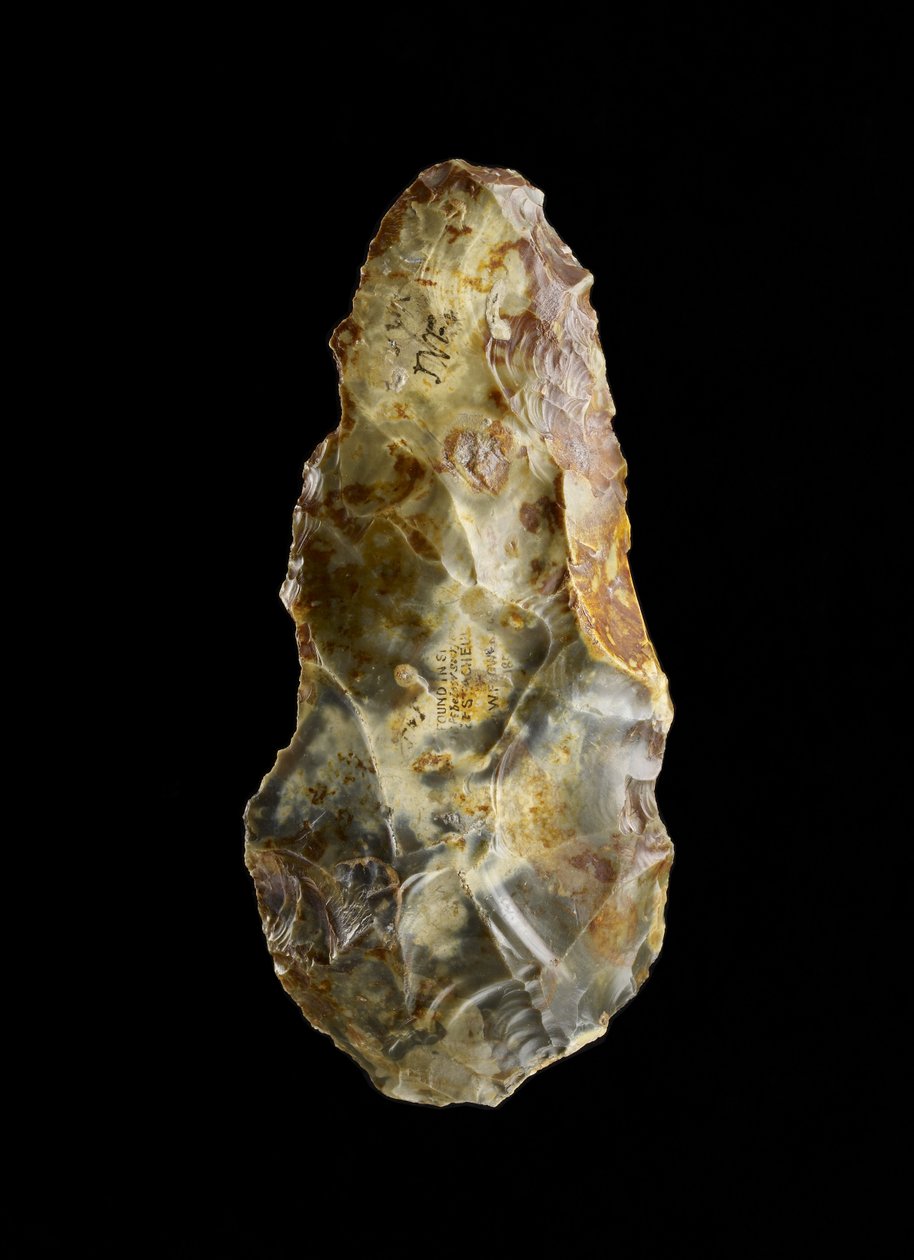 Hacha de mano (sílex) de Paleolithic