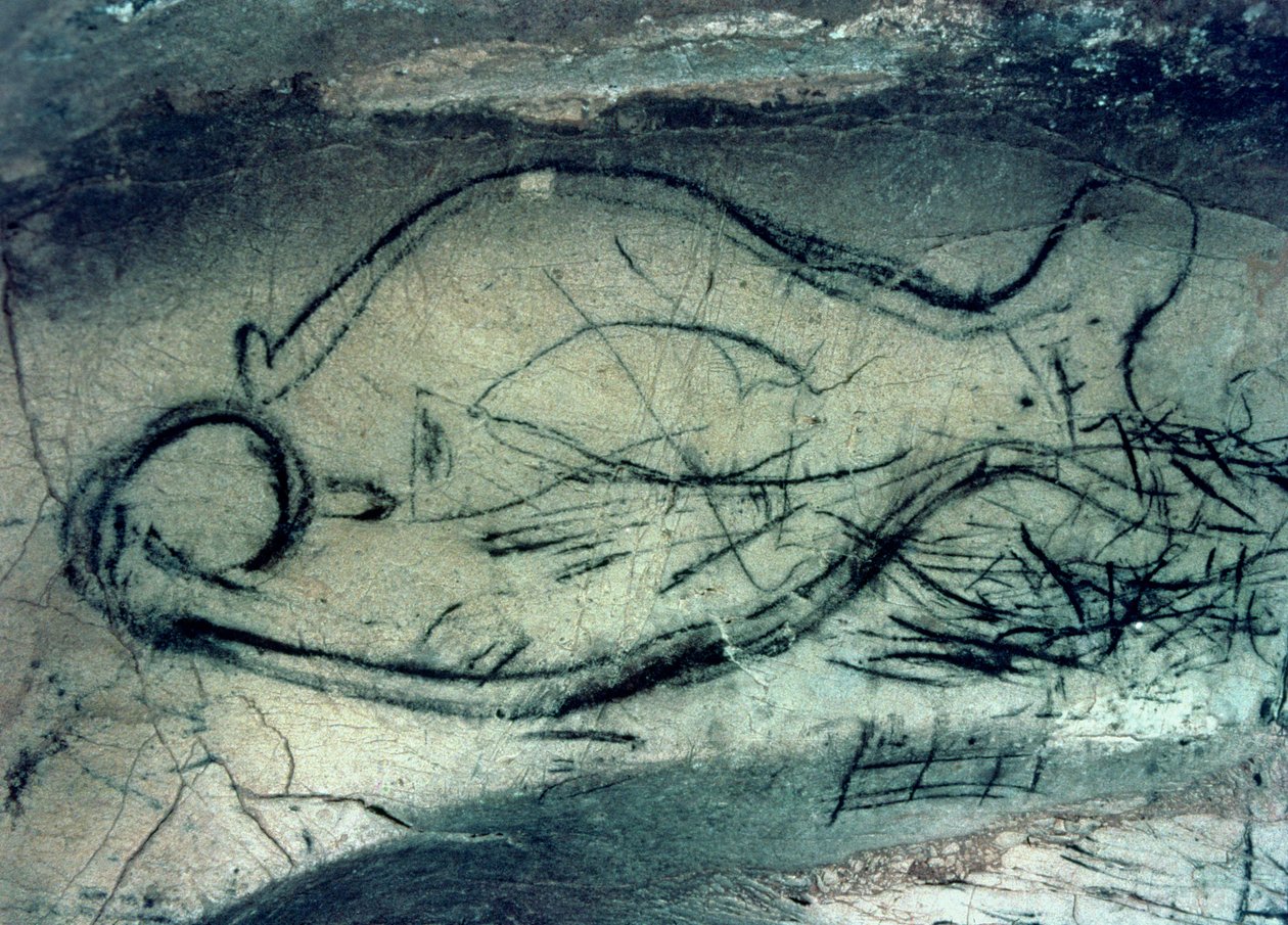 Figura marina, Período Paleolítico (c.40000-12000 a.C.) (foto) de Paleolithic Paleolithic