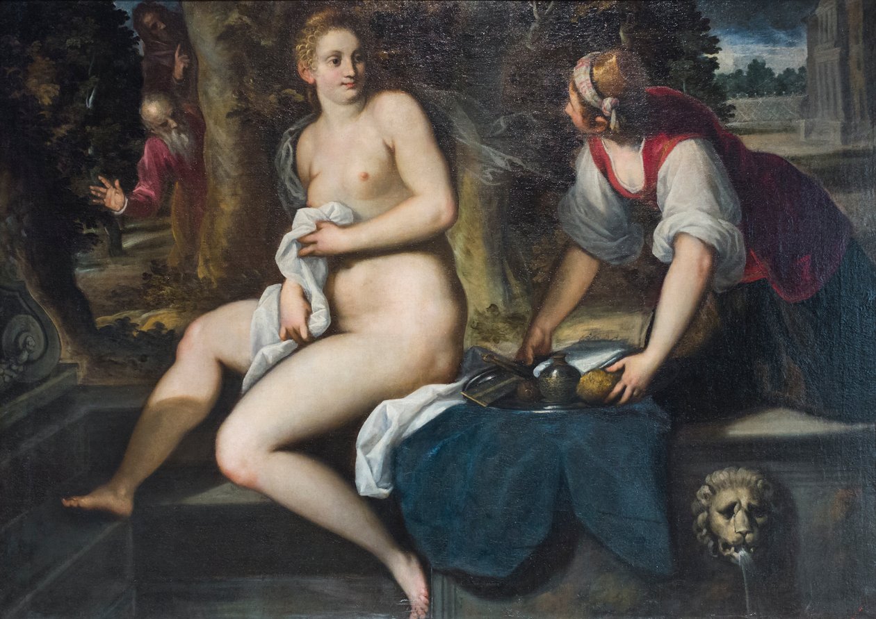 Susana y los ancianos (óleo sobre lienzo) de Palma Il Giovane (1548 1628)