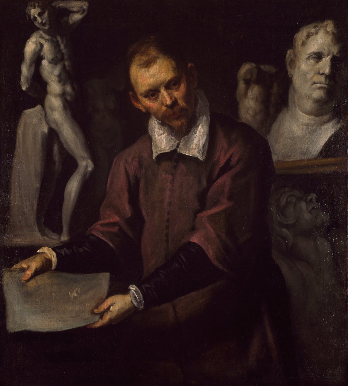 Retrato de un hombre, 1600-1610 de Palma Il Giovane