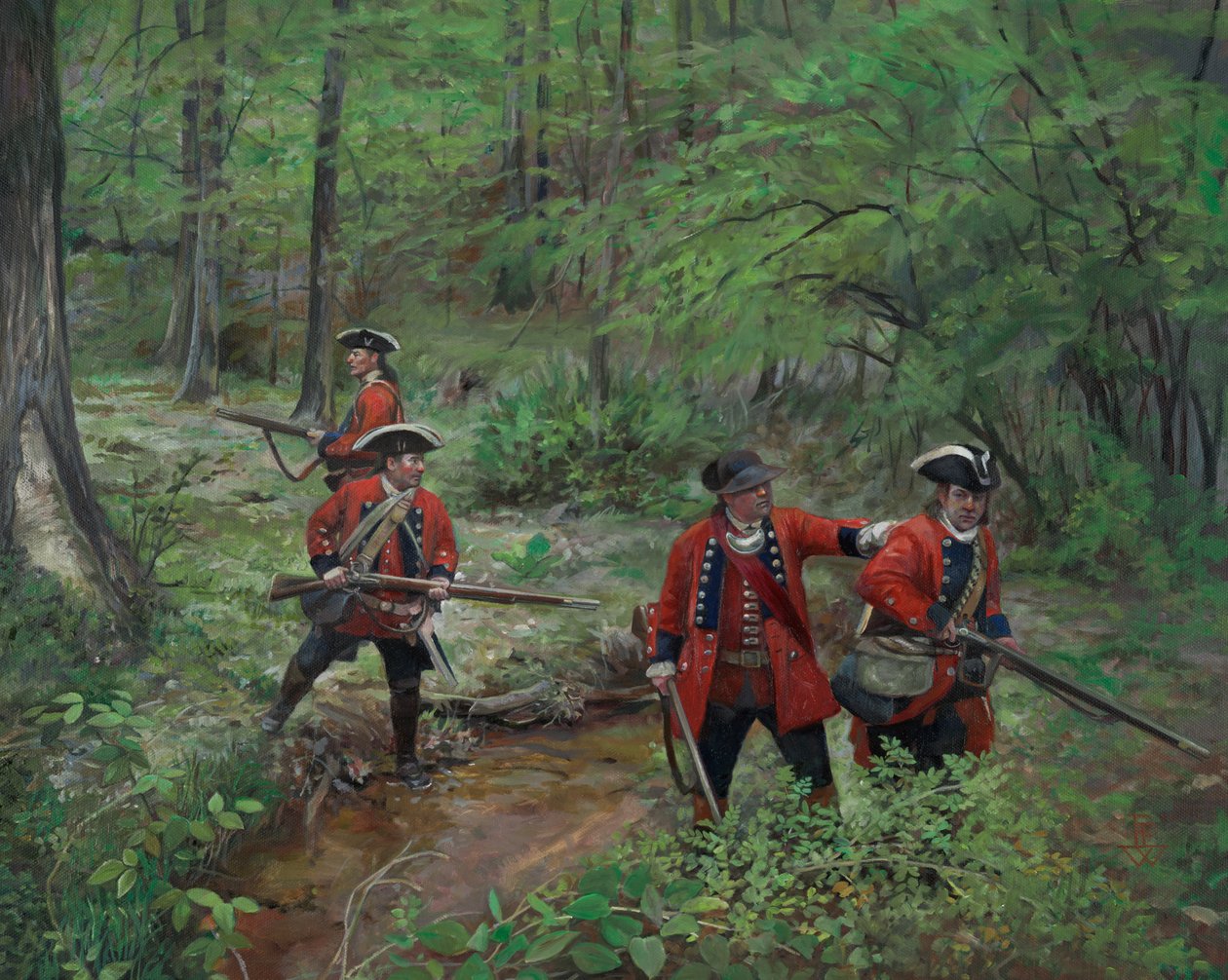 60th Regiment of Foot Royal Americans, 2013 (óleo sobre lienzo). de Pamela Patrick White