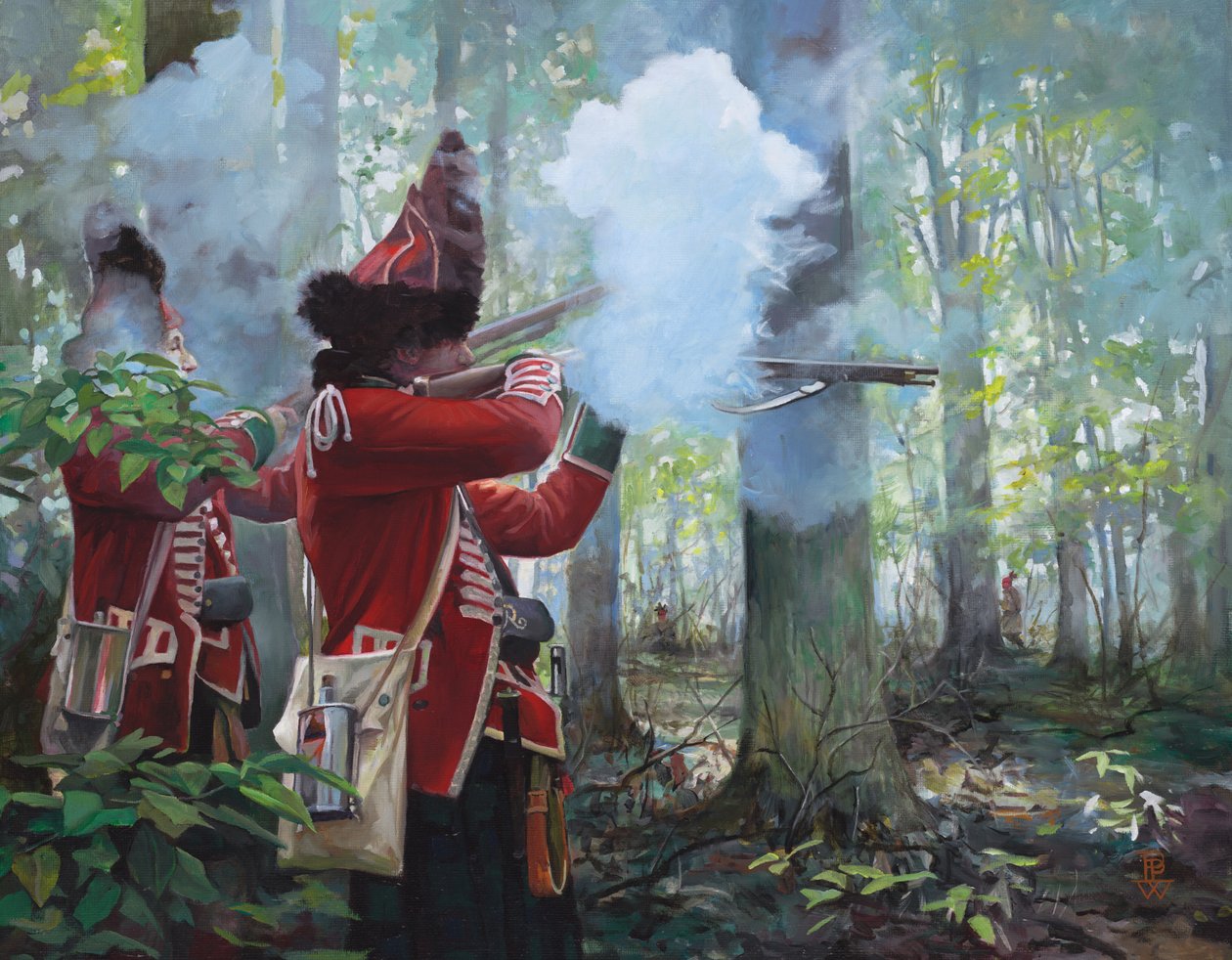 77º Highlanders, 2017 (óleo sobre lienzo) de Pamela Patrick White