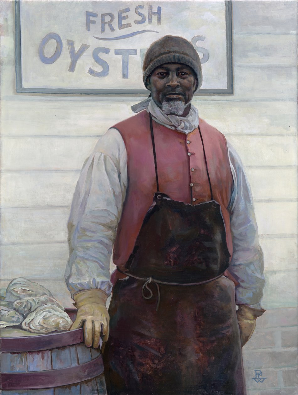 El ostrero, 2016 (óleo sobre lienzo) de Pamela Patrick White