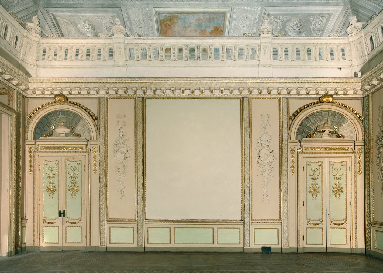 Vista de la Sala de Tapices, Villa Reale, Monza, Lombardía, Italia de Pandolfo Reschi