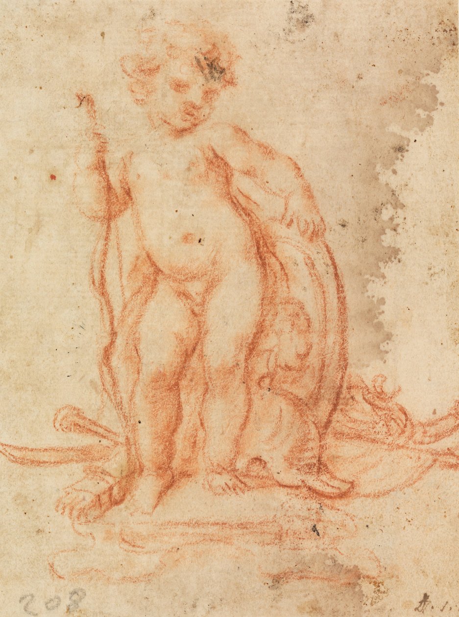 Diseño para Cupido y Trofeo de Armas de Paolo de Mattheis