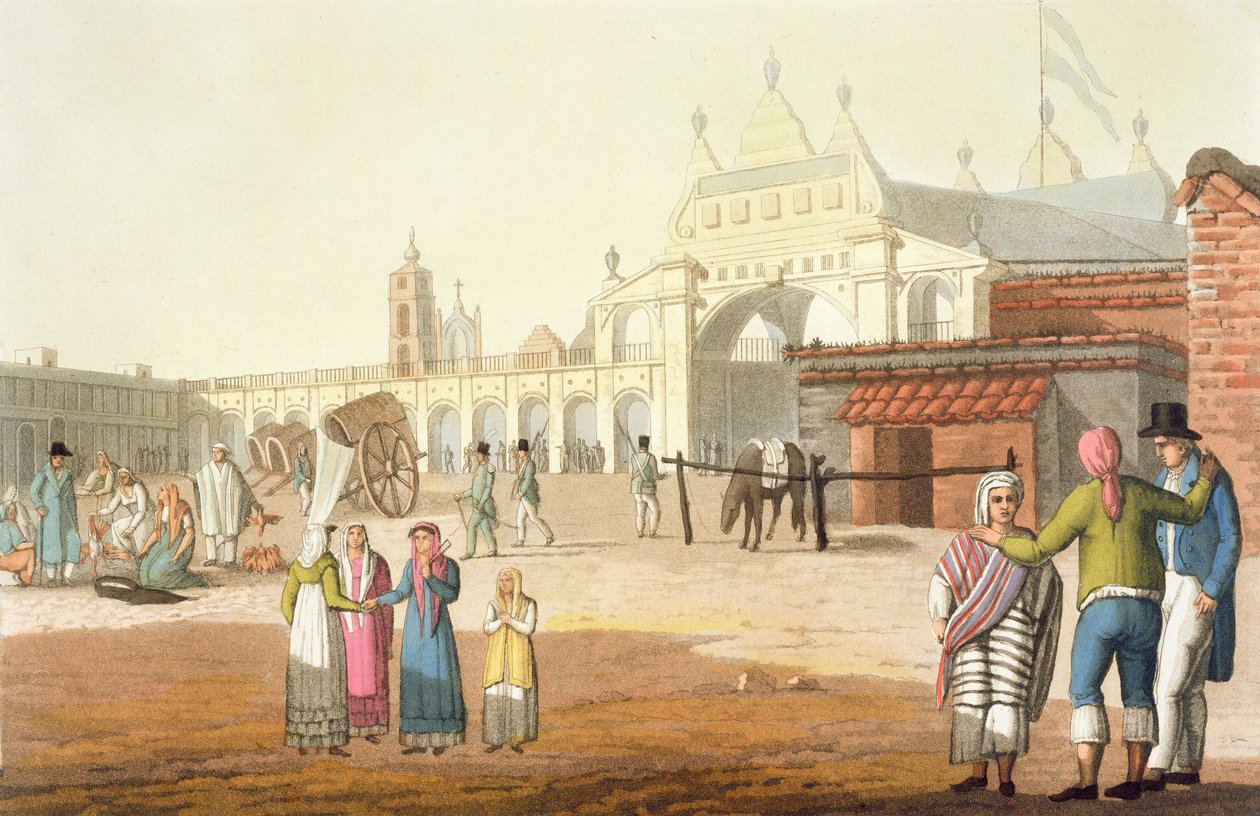 Piazza del Mercato, Buenos Aires, Argentina, de 
