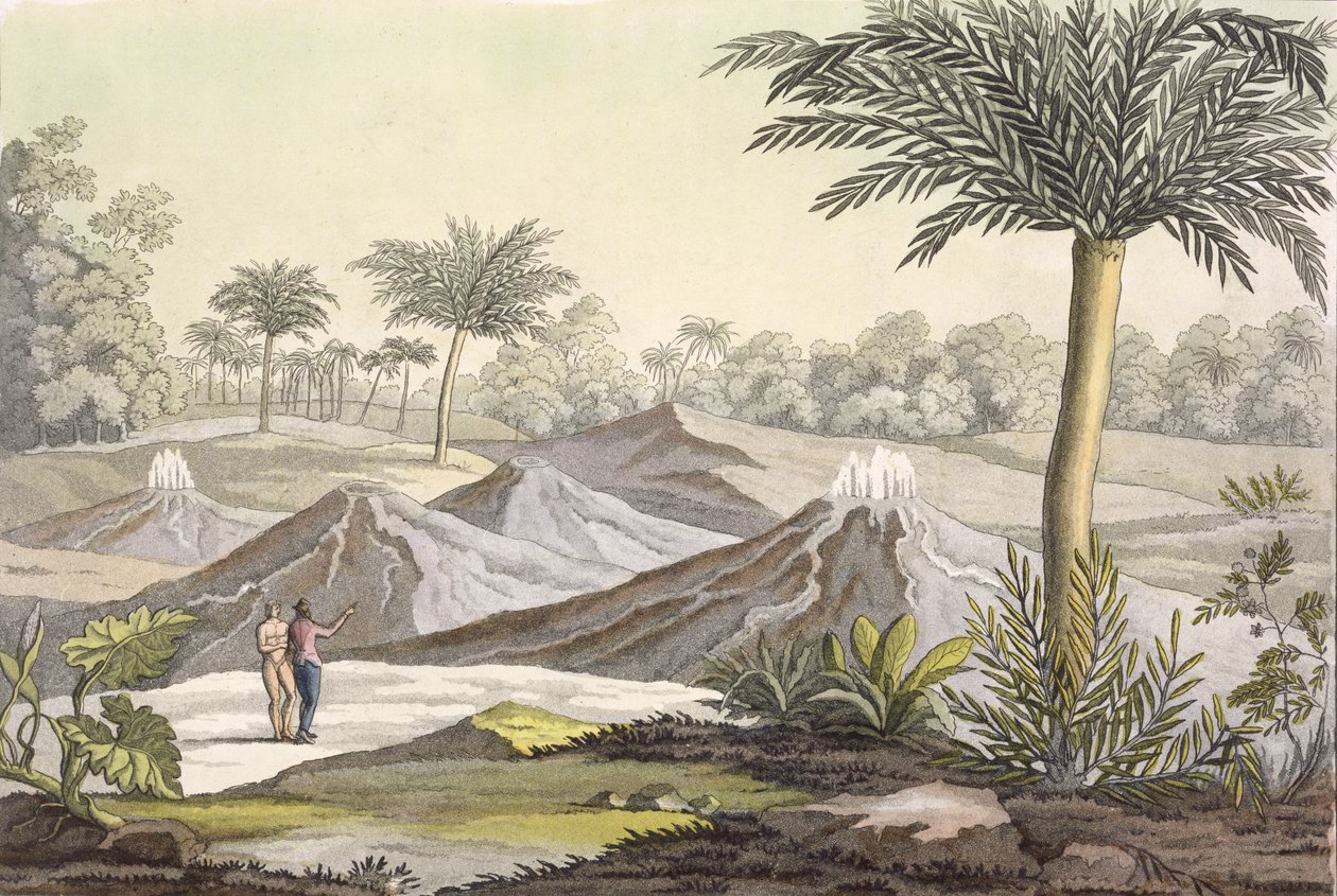 Volcán de Ario di Turbaco cerca de Cartagena, Colombia, de 