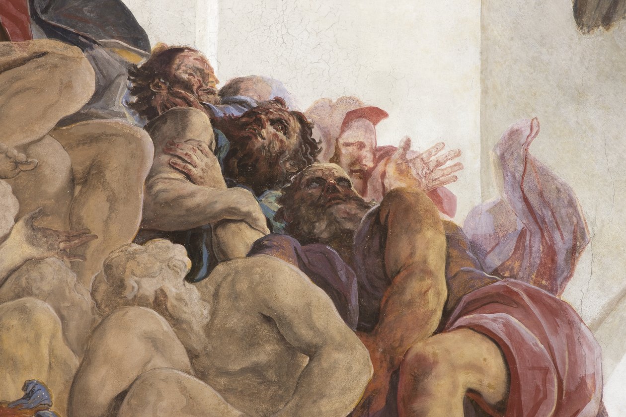 San Juan Bautista predicando con ángeles, sibilas y profetas, c.1696-97 de Paolo Pagani