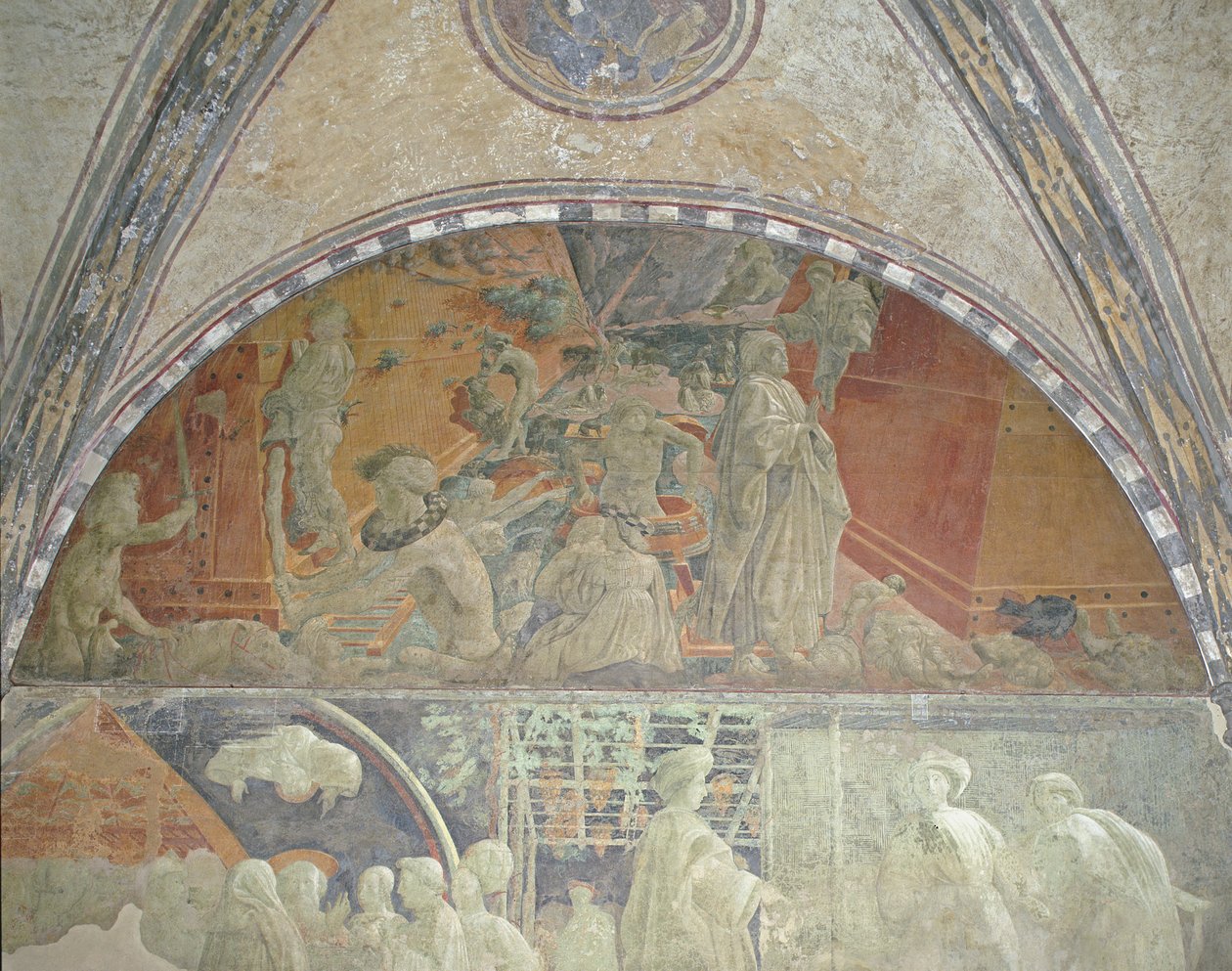 Inundación y aguas descendiendo, Claustro Verde, 1447-48 de Paolo Uccello