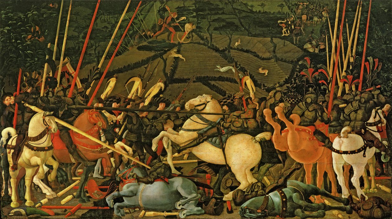 La Batalla de San Romano en 1432, c.1456 de Paolo Uccello
